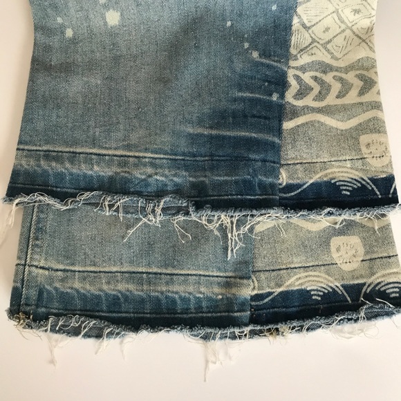 Free People Century Braided Mermaid Flare jeans 28 - Picture 6 of 8